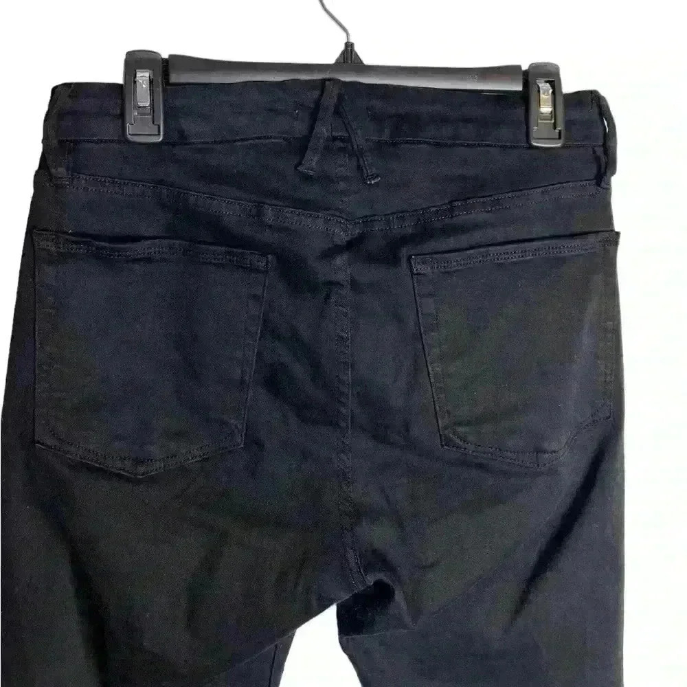 GOOD American Good Legs Crop in Black001 Skinny Jeans Size 12/31 - Picture 8 of 10
